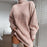 Solid Turtleneck Long Sweater Winter Warm Women Sweater Dress